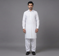 Gul Ahmed Premium Cotton Unstitched Fabric - Pure White